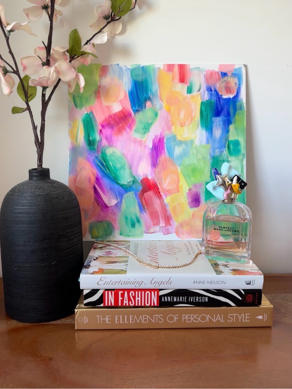 Colorful Abstract Canvas Panel Artwork Original Handmade Painting Multicolor